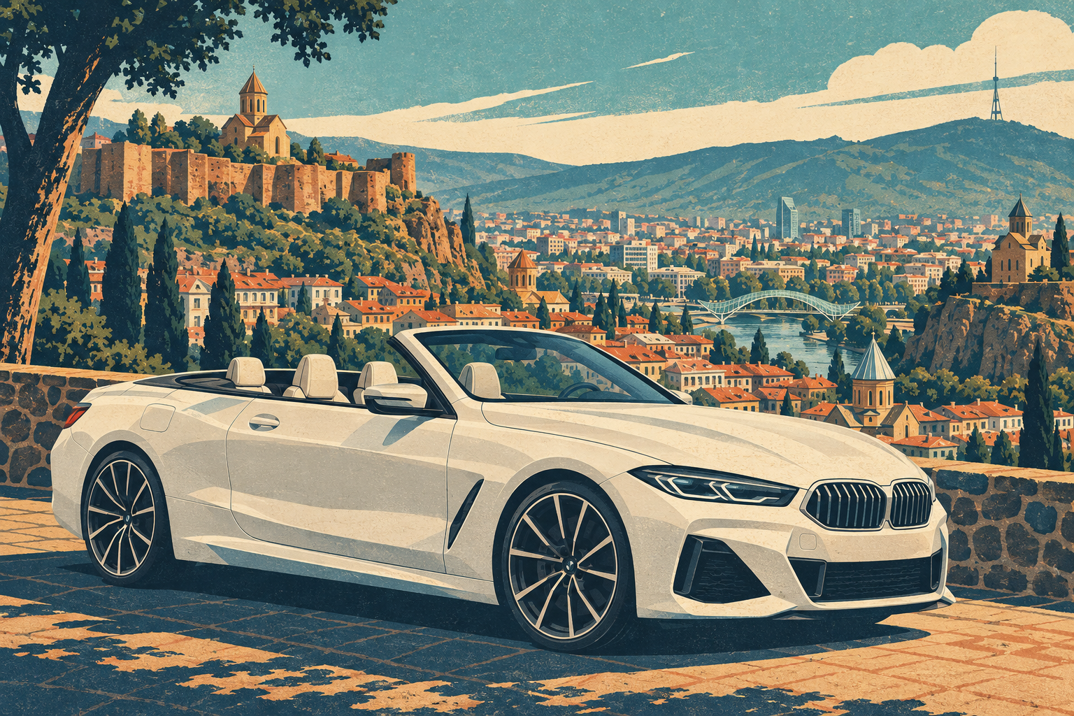 Convertible Rental in Tbilisi: Pickup, Parking and a City Route - Car Rental in Georgia ⭐ Publications about car rental